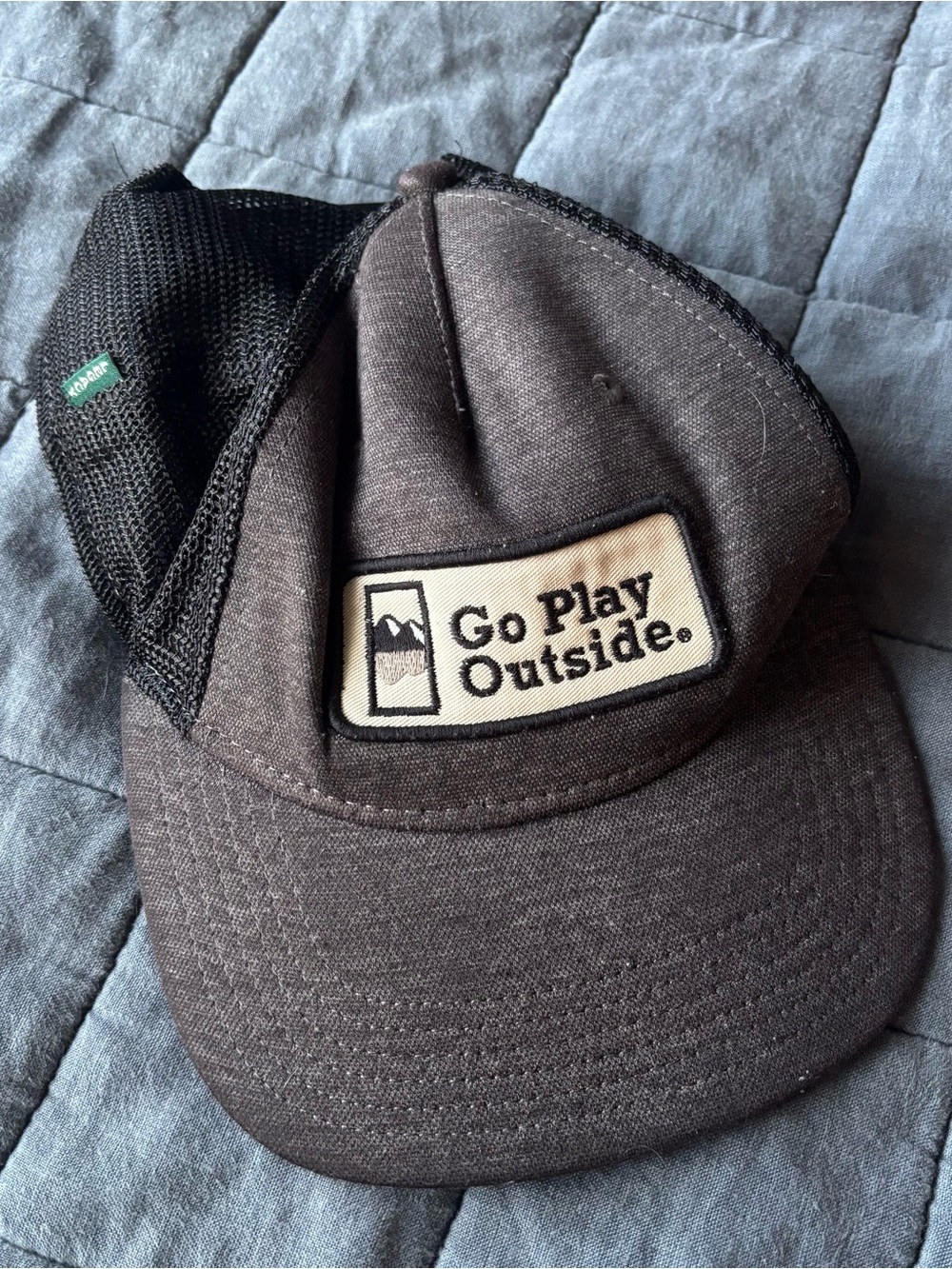 Legacy Black & gray trucker baseball cap hat go play outside sports outdoors
